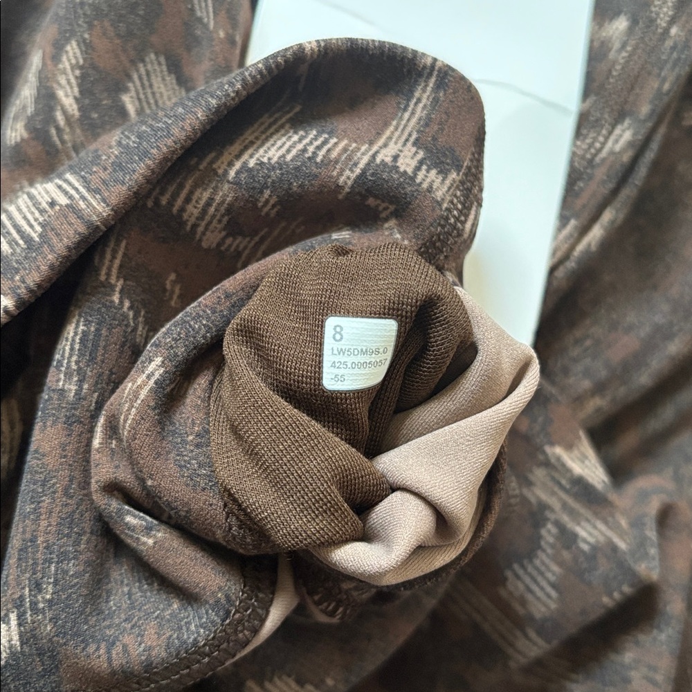 LULULEMON ALIGN HR PANT 28” in TRUE LEOPARD MAX BROWN MULTI SZ 4,6,8 NWT - Picture 10 of 13